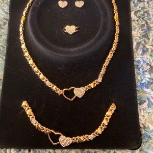 4piece 24K Gold Plated Necklace set